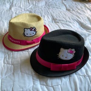 Two Hello Kitty Fedoras